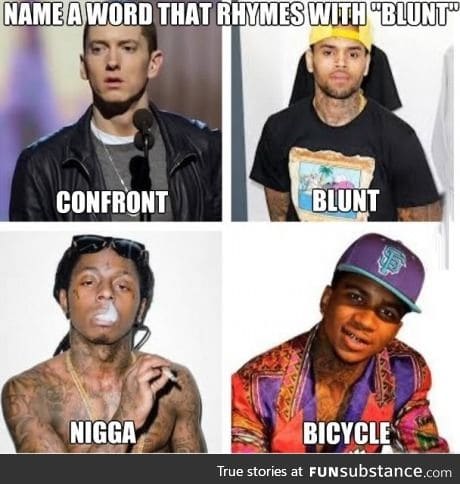 Blunt rappers.