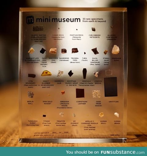 I present to you: A mini museum.