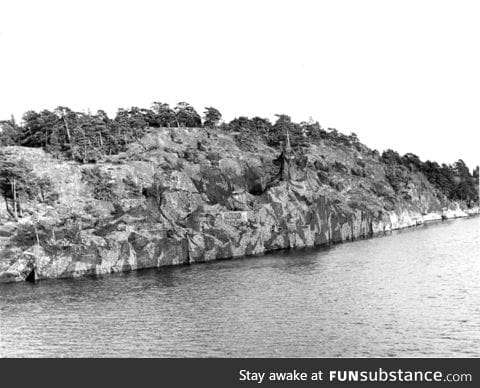 A camouflaged Swedish Navy ship