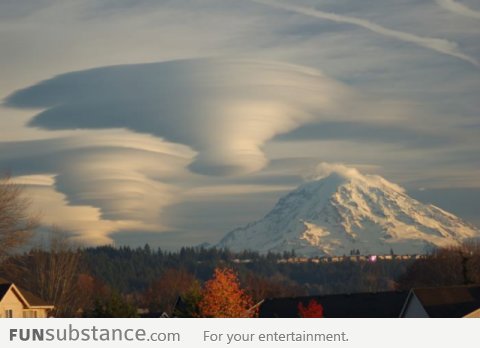 Lenticular Clouds over Washington