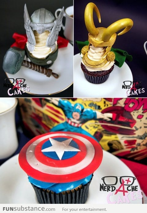 Avengers Cupcakes