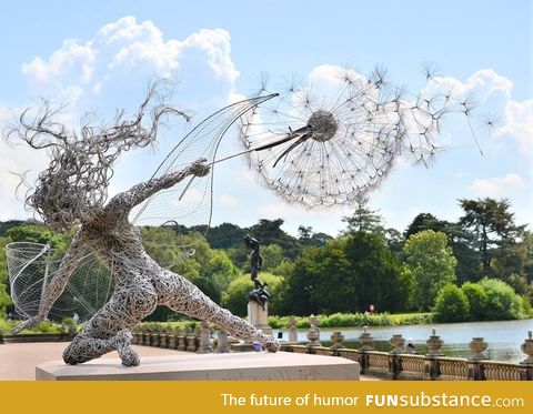 Awesome stainless wire sculpture