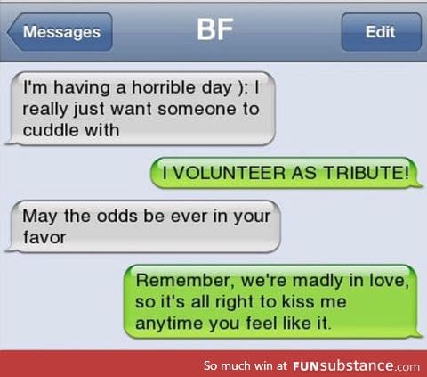 I volunteer as tribute!