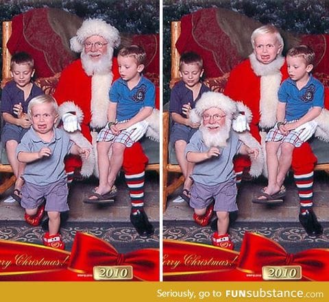 Santa face swap