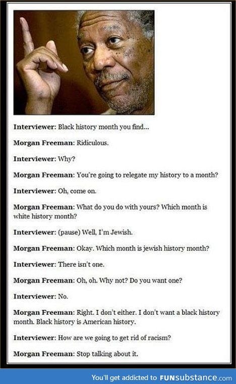 Morgan freeman on racism