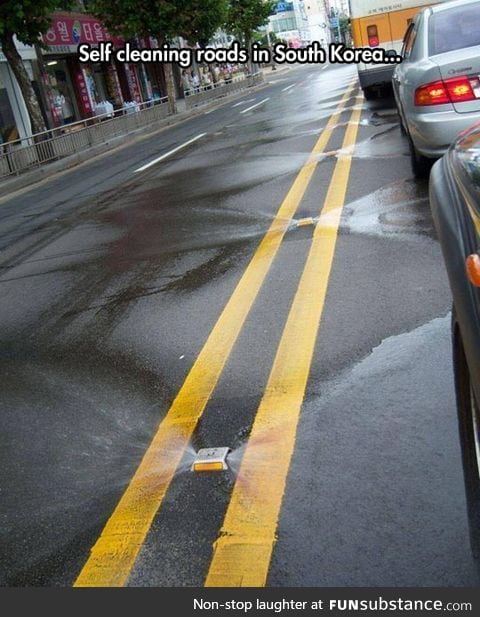 Street cleaners in korea