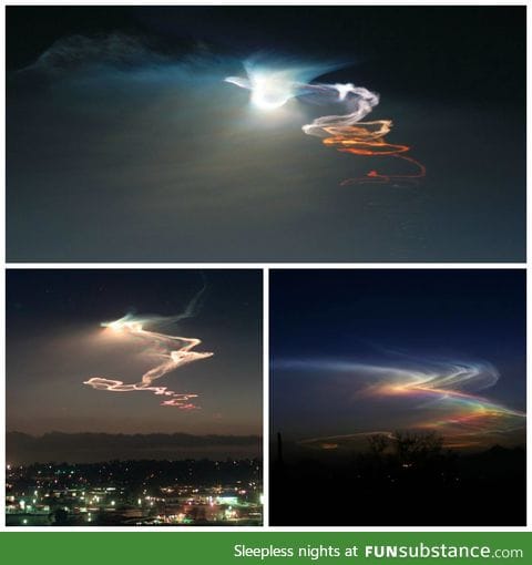 Rocket launches at sunset or sunrise produce a light show known as twilight phenomena