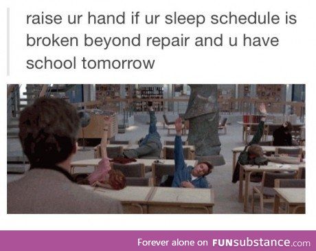 And yet I always wonder why I fall asleep in class