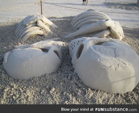 Winner of sand sculpture contest