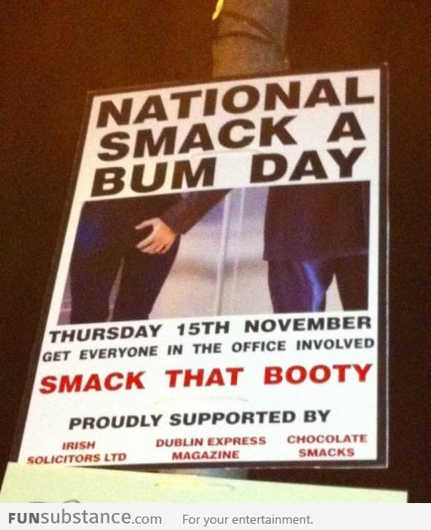 "National Smack A Bum Day" in Dublin