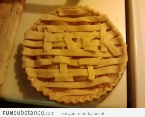 Tried to decorate an apple pie