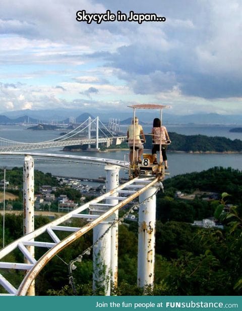 Cycling high above