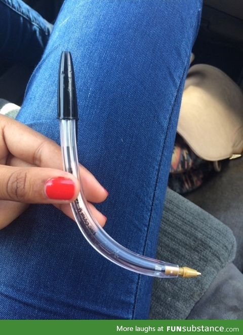 This is what the Australian sun does to a pen that's left in a car