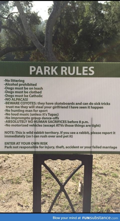 Park rules