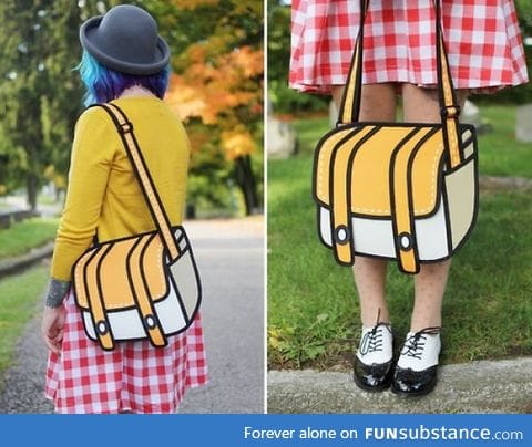 Cartoon handbag. . .Except it's real