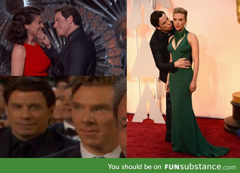 John Travolta was a total fangirl at the oscars