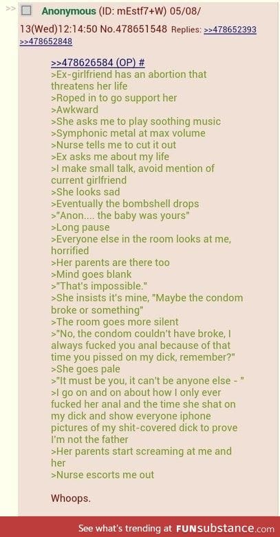 Anon's partner gives birth