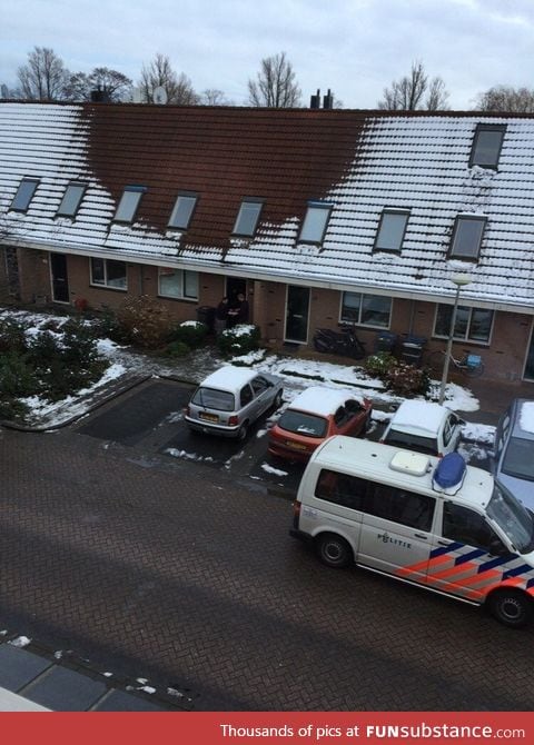 Man got caught growing weed by the snow