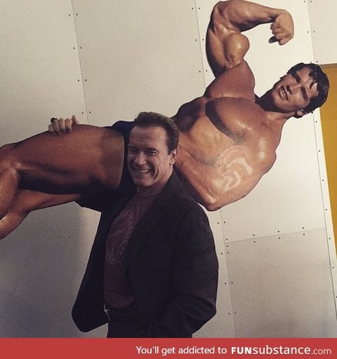 Arnold carrying Arnyoung