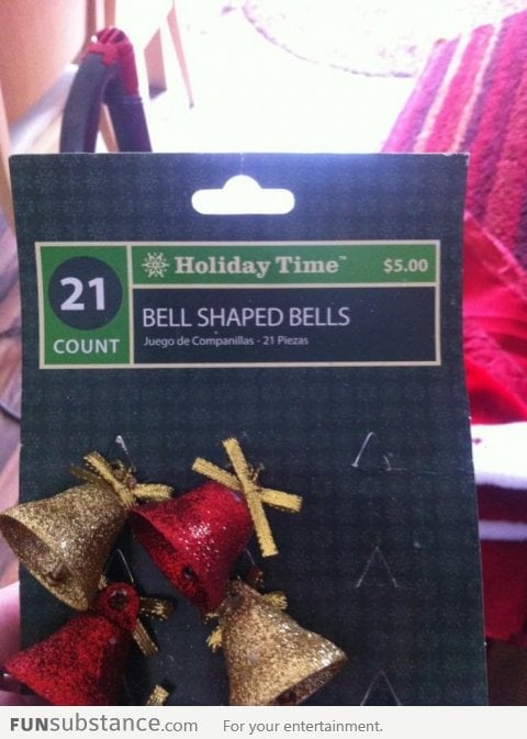 These bells will fit our Xmas tree shaped Xmas tree