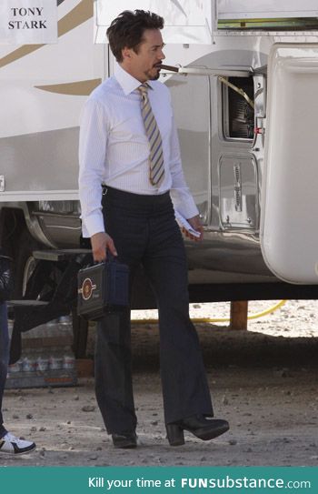 in case you hadn't seen it; RDJ in high heeled boots