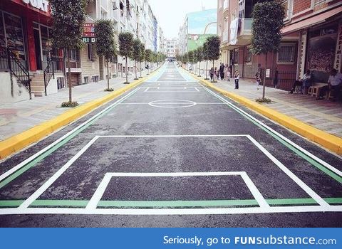 Children's street in Istanbul, no car is allowed