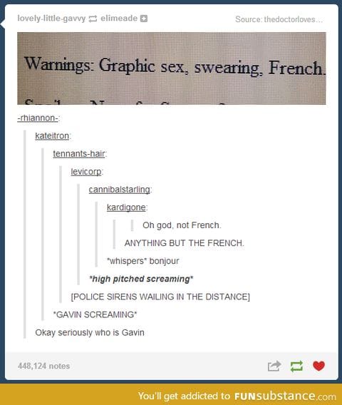 *gasp* Anything but... FRENCH!! D: