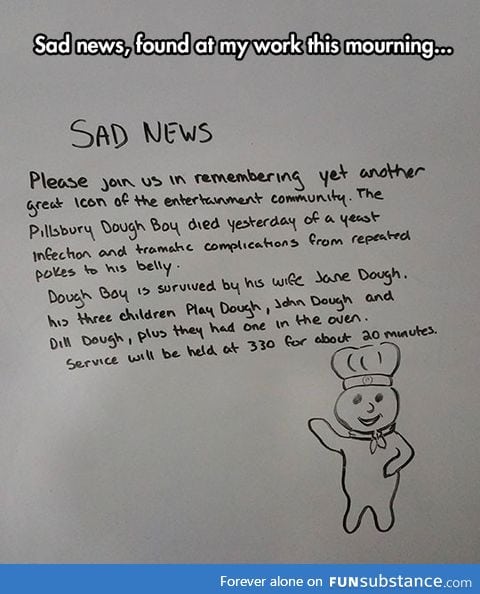 We'll Miss You, Doughboy