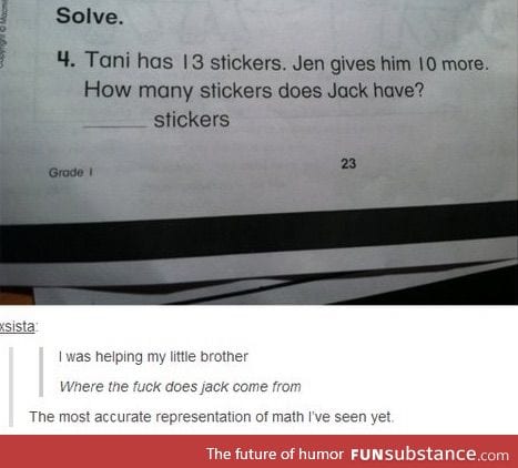 I'm not a therapist math stop making me solve your problems