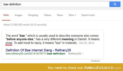 searched bae definition didn't mean what i imagined it would mean