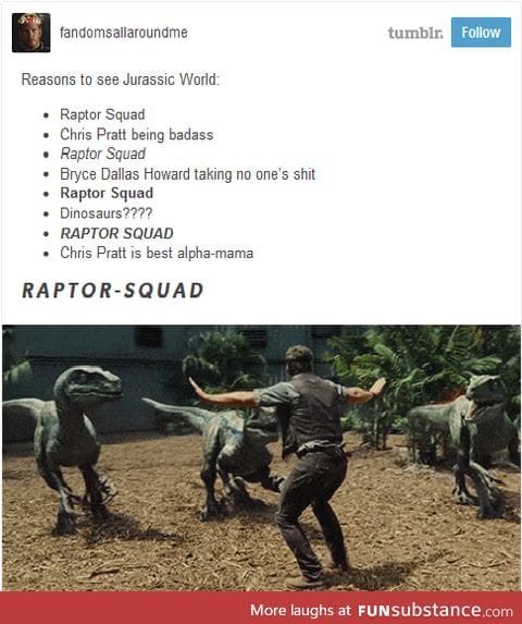 Reasons to go see Jurassic World