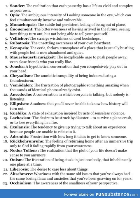 23 Emotions People Feel, But Can't Explain