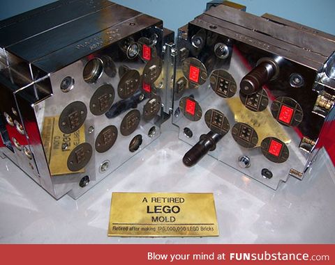 Lego mould retired after making 120 million lego bricks