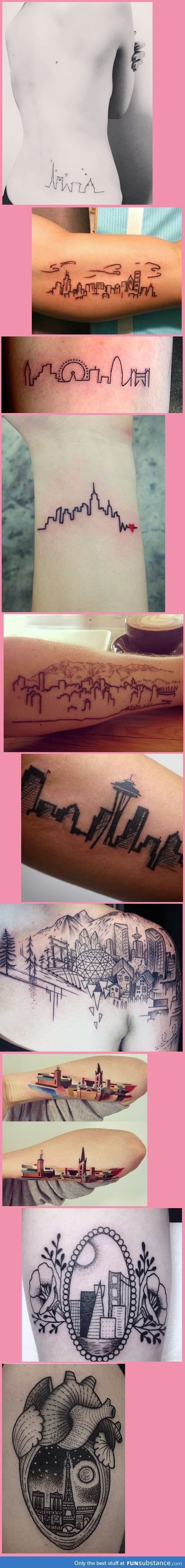 cool city tattoos