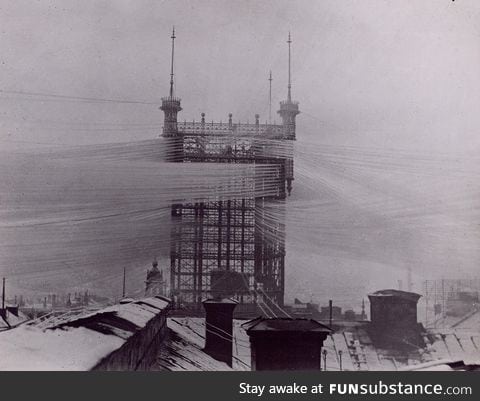 A 1890's telephone tower