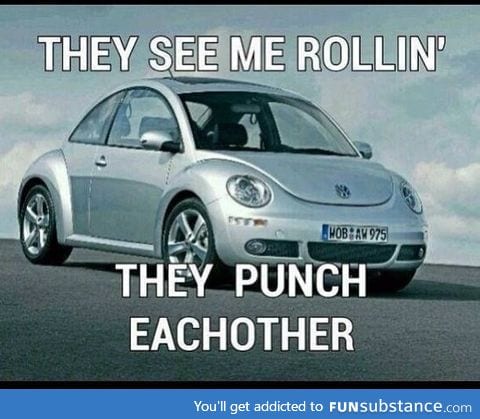 PUNCH BUGGY SILVER YOU LIL PIECE OF SHIT