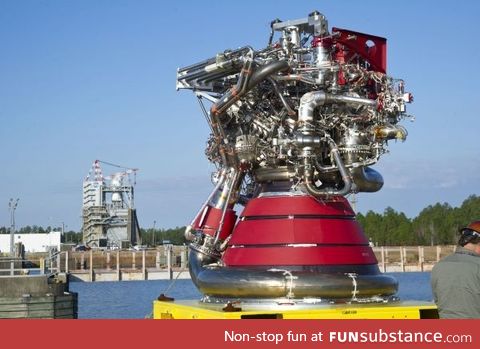 A rocket engine NASA engineers are developing