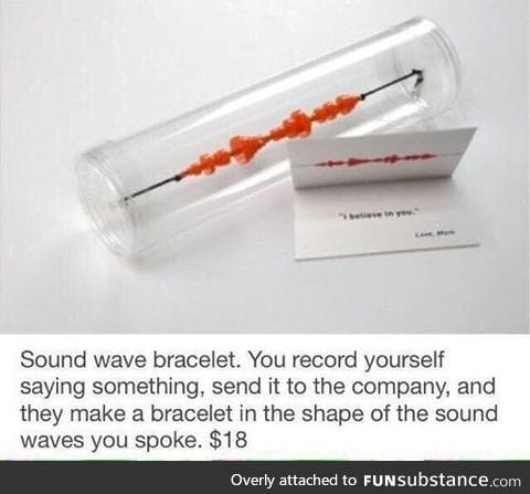 Sound wave bracelet.