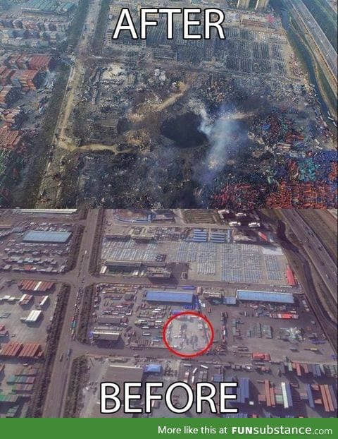 Tianjin blast - I wonder what China hides from us underground : A Flame Dragon?