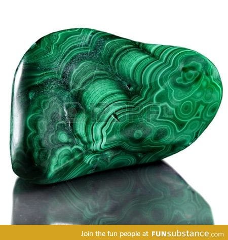 A beautiful piece of malachite