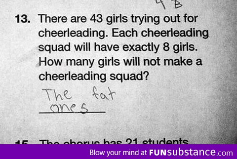 Cheerleading Math