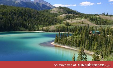 Turquoise lakes of Alaska