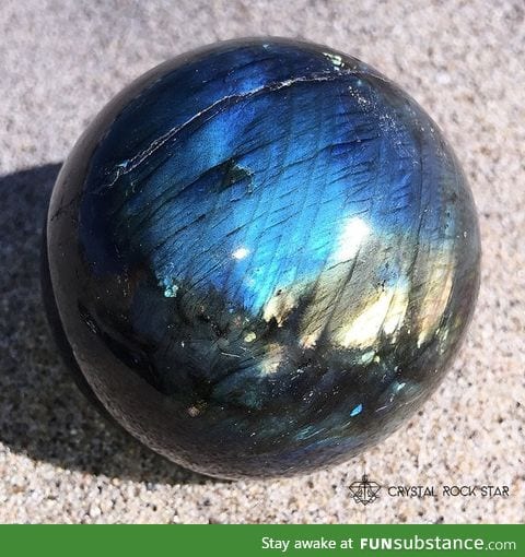 Labradorite gem sphere