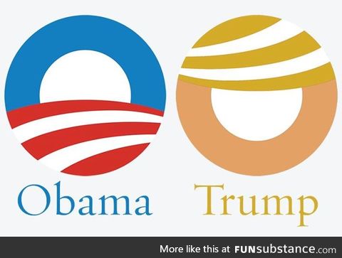 Obama's logo got Trump'd