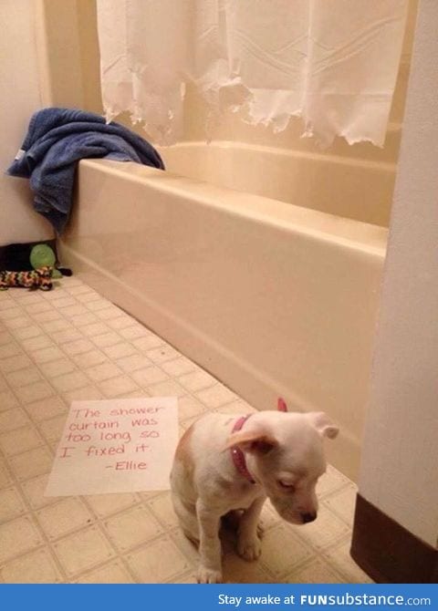 she looks so ashamed.