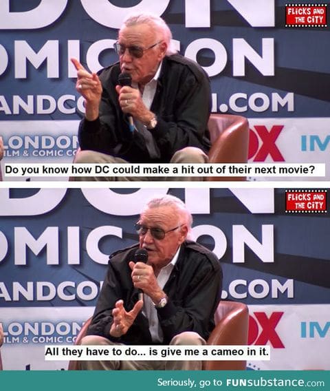 Stan Lee giving some advice to DC on movies