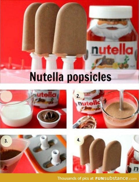 Nutella popsicles