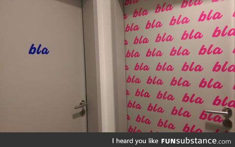 Bathroom doors at restaurant in Germany