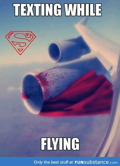 Texting while flying