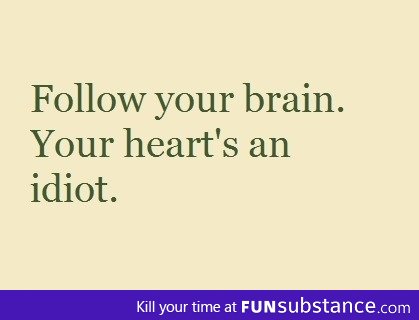 Follow your brain